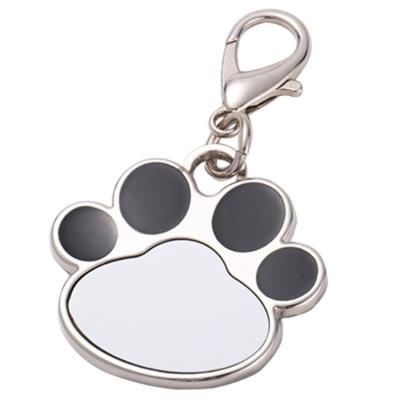 China Funny Photo Custom Creative Animal Claw Sublimation Blank Keyring Paw Shape Paw Design Key Chain for sale