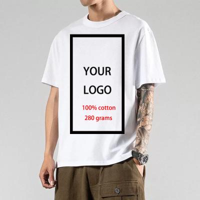 China OEM wholesale anti-pilling logo design cotton t-shirt high street apparel custom 100% customization OEM white t-shirt for sale