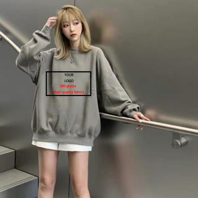 China Anti-pilling sweatshirt 280 gram pullover plain crewneck basic sweatshirts high quality streetwear men custom made for sale