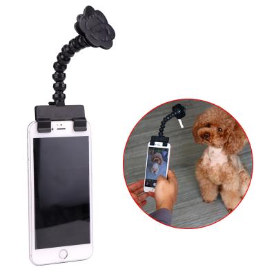 China Western Pet Selfie Stick Pet Supplies Toys Pet Selfie Artifact Dog Looking Camera Phone Clip for sale