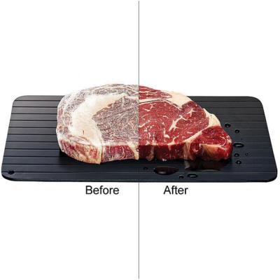 China Viable Creative Quick Aluminum Material Steak Dish Thawing Kitchen Frozen Meat Defrosting Natural Thawing Dish for sale