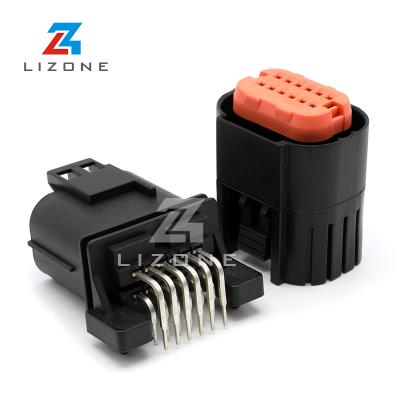 China LIZONE MX23A12SF1 12 Way Automotive ECU Connector Sealed Wire Female Connector For Automotive ECU Pin Header JAE Right Angle MX23A12SF1 for sale