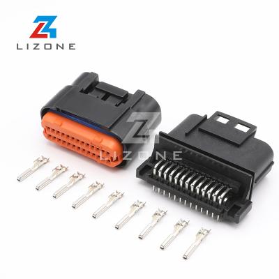 China LIZONE MX23A26SF1 26 Way Automotive ECU Connector Sealed Wire Female Connector For Automotive ECU Pin Header JAE Right Angle MX23A26SF1 for sale