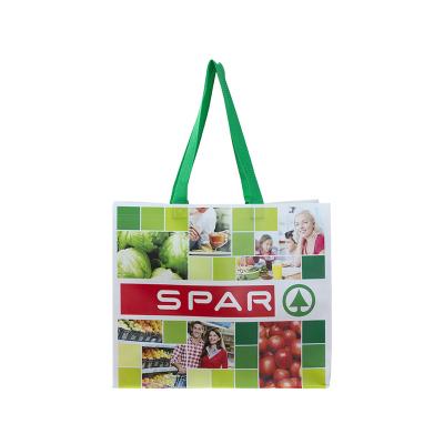 China 2021 Supermarket Reusable Wholesale Fashion Eco-Friendly Laminated Nonwoven Shopping Bag for sale