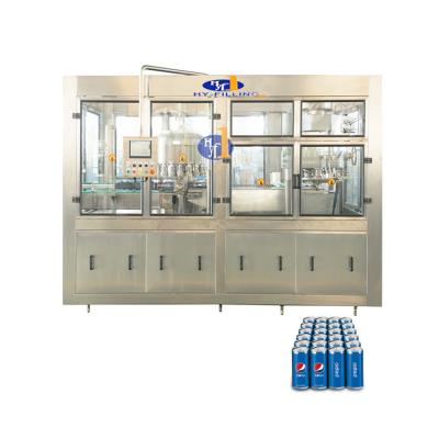 China Beverage Canned Capacity Carbonated Soft Drink Soda Water Sparkling Water Pepsi Cola Filling Packaging Machine for sale