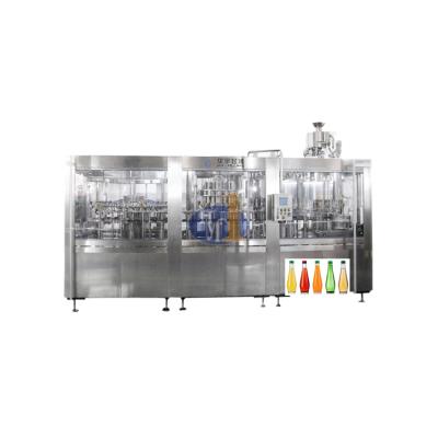 China Automatic complete small beverage glass bottle fruit juice production lines/liquid grading machine for sale