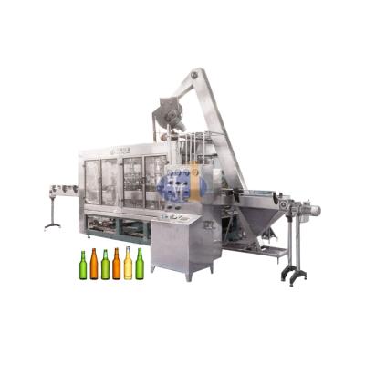 China Beverage Beer Glass Bottle Filling Machine Maker Capping Soda Water Making Bottling Line for sale