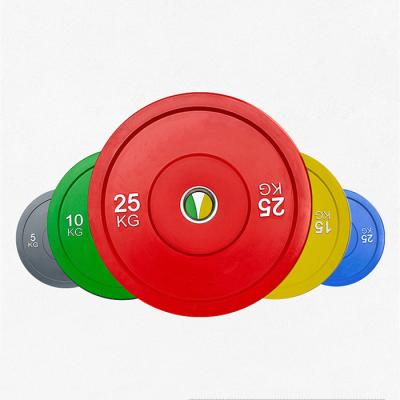 China Universal 51mm Large Hole Weightlifting Color PU Multifunction Barbell Dish for sale