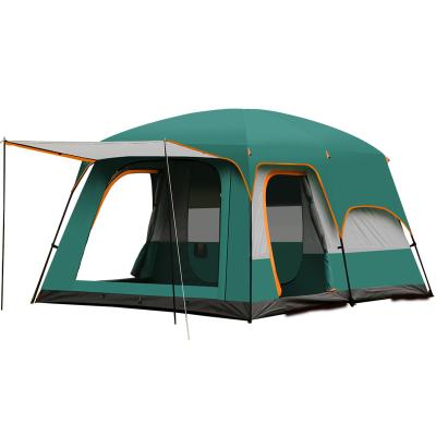 China FAVOR 150D Oxford PU Family Waterproof Glamping 8 Extended Type Large 12 Person 12 Person Camping Tent for sale