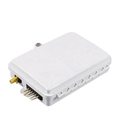 China Outdoor FTTX Network 6 Core FTTx FTTH Compact Fiber Distribution Box 1 In 6 Out Cable 7 Ports 6 SC Adapters Available for sale