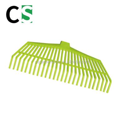 China Eco-friendly Farm 26T Garden Hand Tool Best Leaf Head Rake Big Plastic Scoop for sale