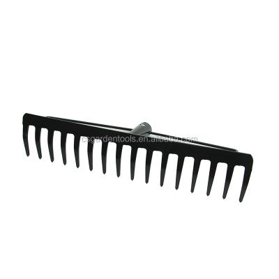 China Eco-friendly 3.0mm 12 teeth A3 lawn hand metal rake lowes gardening tools for sale