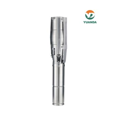 China DC 2HP Submersible Brushless Photovoltaic Permanent Magnet Stainless Steel Deep-Well Submersible Solar Water Pump (Internal Controller) for sale