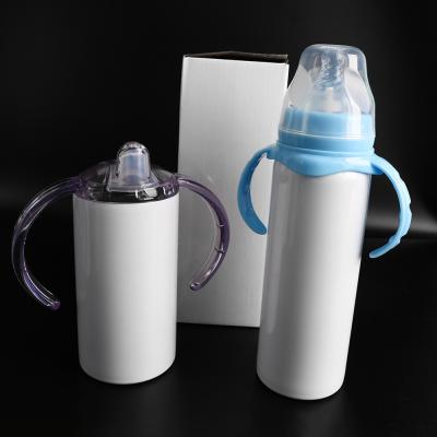 China 18/8 Stainless Steel Vacuum Insulated Double Wall Sublimation Viable Tumbler In White for sale