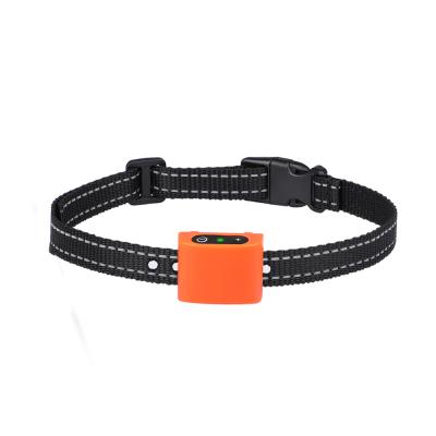 China Small Durable Waterproof Rechargeable No Bark Anti Bark Dog Collar for sale