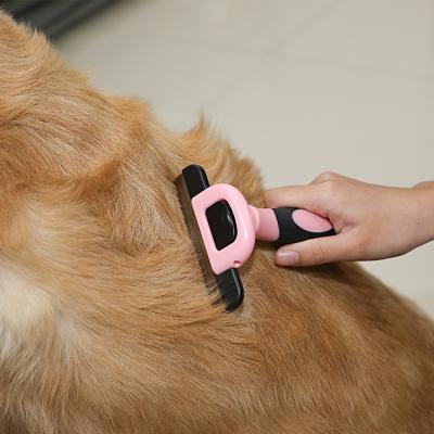 China 2021 Viable Amazon Top Comb For Cat Dog Hair Removal Pet Grooming Brush Stainless Steel Dogs Pet Flea Comb for sale