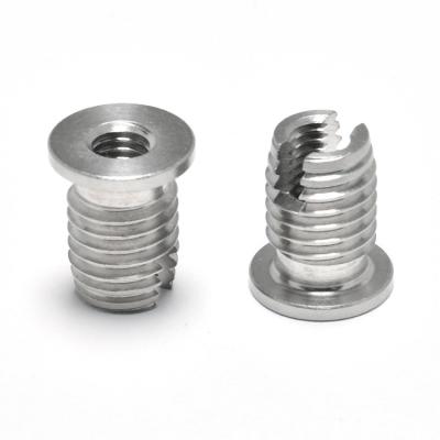 China Heavy Industry China Made Self Tapping Slotted Stainless Steel Threaded Inserts for sale