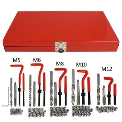 China Thread Protect or Repair 131pcs Thread Repair Hss Drill Helicoil Tool Kit M5 M6 M8 M10 M12 Kit For Repairing Internal Screw Holes for sale