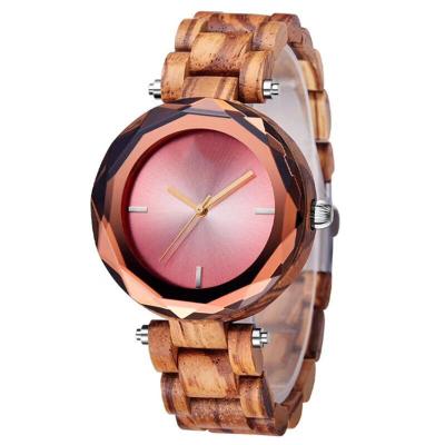 China Water Resistant OEM Ladies Fashion Hot Goods Wooden Wristwatch Women Luxury Minimalist Wooden Wristwatches Quartz Watch for sale