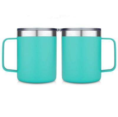 China [JT-M14A] Amazon Hot Sale 14oz Coffee Cup Viable Hot Mug Sealed Insulated Tumbler Coffee Mug With Handle for sale