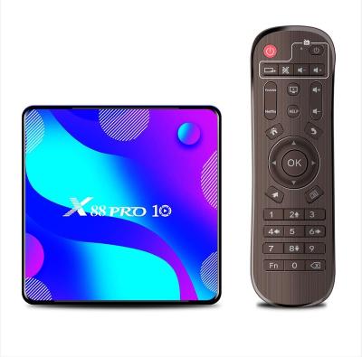 China Fashionable Housing Design Ott Box Multiple Configuration ROM 2GB/4GB ROM 16GB/32GB/64GB RK3318 Adnroid11 TV Box X88Pro10 X88 Pro10 for sale