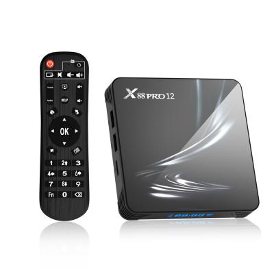 China Cheapest Original Factory Wholesales RK3528 Android 13 OTT TV box DDR 2GB/16GB eMMC 16GB/32GB/43GB High Performance Set Top box X88 Pro 12 for sale