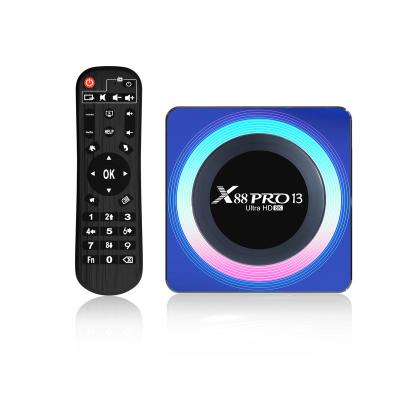 China Original factory sales RK3528 Android13.0 Set Top Box X88 Pro 13 With 2.4G/5G Dual Wifi 6 fashionable design of the housing X88 Pro 13 for sale