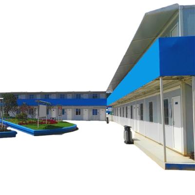 China Modern Wholesale Cheap Price Amenities Double Storey Flat Pack Container Home With Toilet for sale