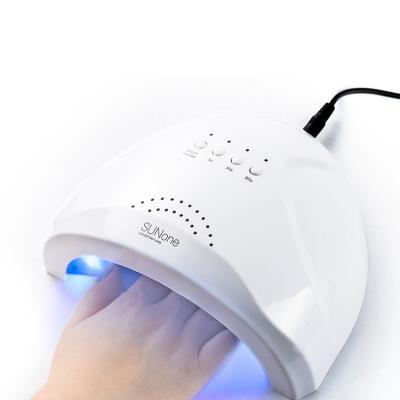 China LED Gel Fast Curing 2021 New Style Led Nail Lamp 48W Smart Phototherapy UV Lamp Dryer White Nail Gel Polish Pro For Portable Manicure for sale