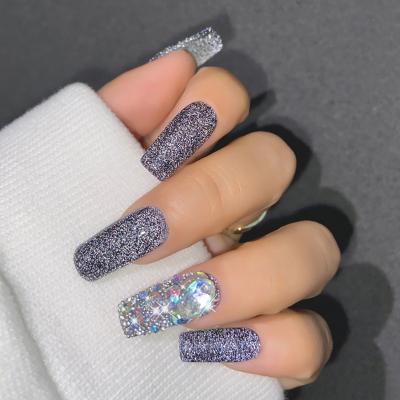 China Long Lasting Nail Gel Polish Maker 30 Colors Glitter Reflective Gel Polish Glow In The Dark Flash Diamond Gel for sale