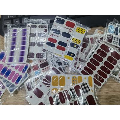 China Easy Apply Korean Summer 5D Stripe Nail Sticker Polish Logo For Wraps 100% Deaigner Halloween Korea Custom Cartoon Gel Semi Decal Cured for sale