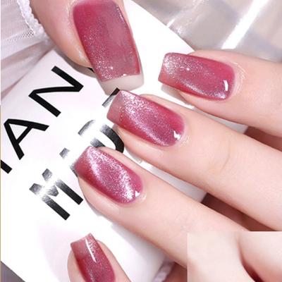 China Lasting As Esmaltesmalt De Unas En Glue Solid Reflective Organizer Jelly Matte Oem Cat Eye Nail UV Gel Polish for sale