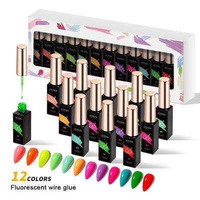 China Excelled 2 UV / LED Gel Polish Dryer In 1 Wraps Customized Organic Initiator Regular Kit Nail Polish Uv Art Color Disco Gel Set Colors Glitter Flash for sale