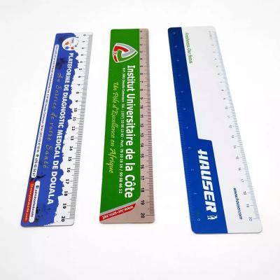 China Wholesale Plastic Custom 15cm School And Office Logo Printing For School Straight Ruler for sale