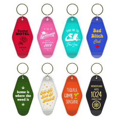 China Wholesale Personalized Hotel Key Indicator Retro Vintage Motel Hotel Key Chain Key Indicator for sale