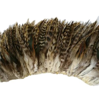 China Chicken Feather 6-8 Quality Head Hull Chinchilla Gray Saddle Feathers for sale