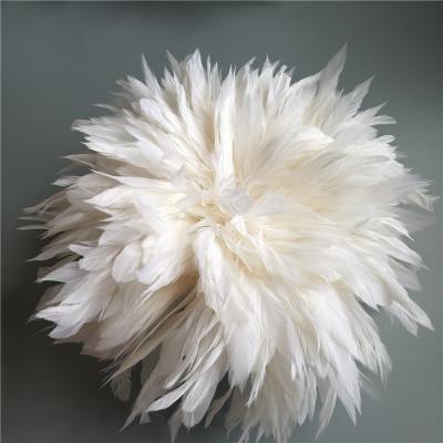 China High quality white chicken feather 6-8 rooster feather schlappen feathers for decoration for sale