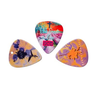 China High Quality GUITAR OEM Custom Logo 0.46mm to 1.5mm Guitar Picks for sale