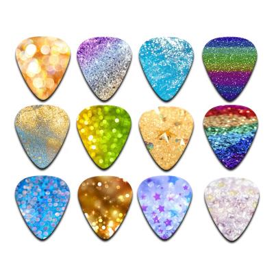 China All Kind Girly Cheerhas Guitar and Jewelry Gift Set Colorful Color Printing Guitar Picks for sale