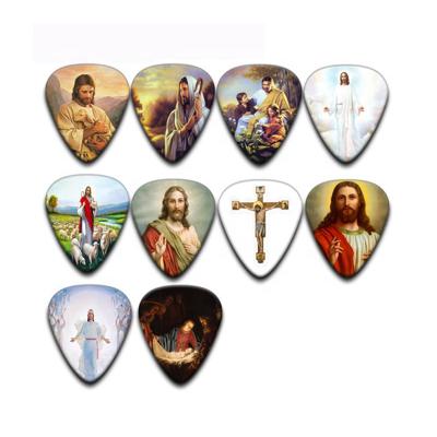 China All Kind Of Guitar And Jewelry Gift Cheerhas Jesus 0.46 0.71 Custom Printing Best Price White Guitar Picks 081 0.88 0.96 1.2 1.5 for sale