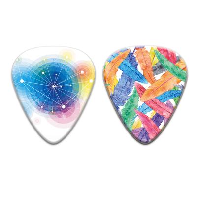 China Color Drawing Guitar Picks Custom Colored Celluloid 0.46 0.71 0.96 1.2 1.5mm Professional Electric Guitar Picks Plectrum for sale