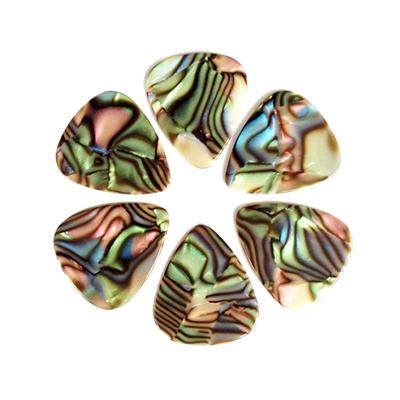 China All Kind Guitar Abalone Color Gold Shell Camouflage Pearl Guitar Pick Pick and Gift Jewelry for sale