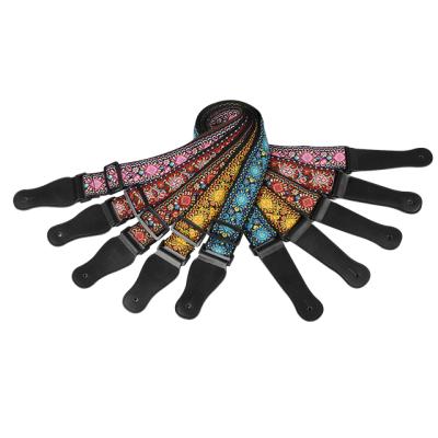 China Wholesale Adjustable Jacquard Weave Accessory Jacquard Weave Acoustic Guitar OEM Guitar Belt Hot Selling Custom Strap for sale