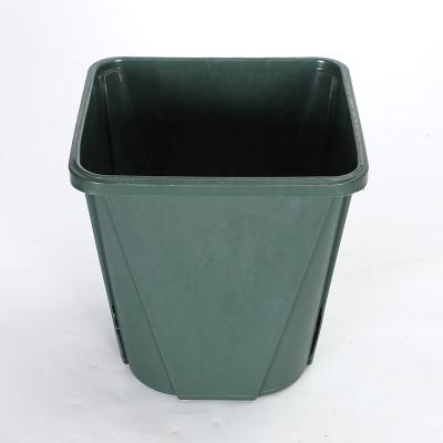 China Modern Plastic Flower Pots Supplier Square Plastic Flower With Round Bottom Easy Drain Water for sale