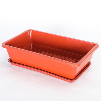 China Factory Modern Cheap Bulk Rectangular Plastic Flower Pot for sale