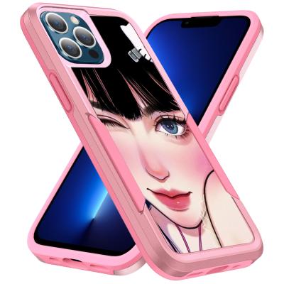 China Shockproof with Customized Designs TPU and PC Phone Shockproof Cases for iPhone 11 and 12 Series Amor Cell Phone Case for sale