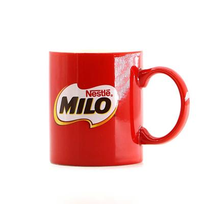 China Viable Hot Sell 300ml Glaze Porcelain Mug Ceramic Coffee Mug With Custom Logo For Promotion for sale