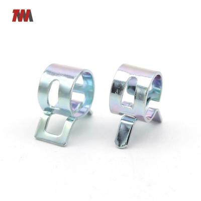 China High Quality Heavy Industry China Fasteners Color Zinc 65Mn Spring Pipe Clamp For Automobile Special Pipe Clamp for sale