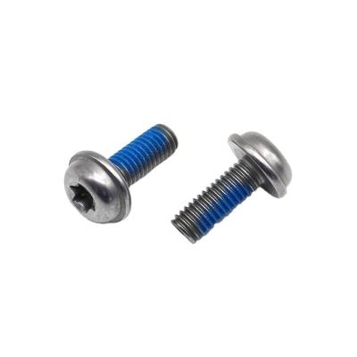 China Pan Stainless Steel Blue Lock Glue Six Lobe Pan Head Torx Machine Screw With Gasket for sale