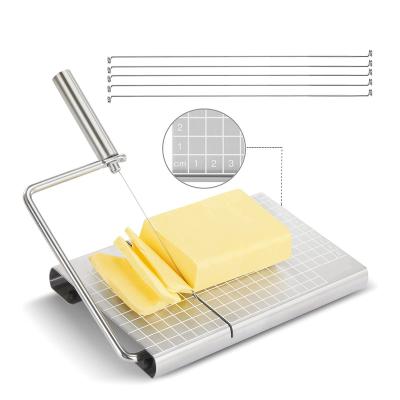 China Sustainable Hot selling stainless steel durable cheese household ham cheese slicer for kitchen for sale